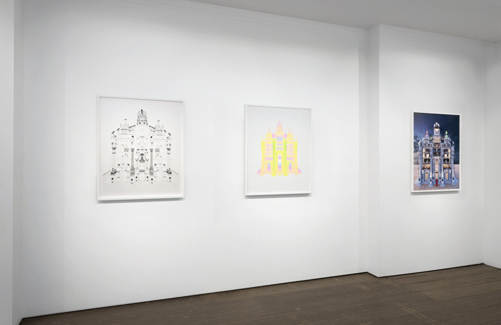 View of Jonathan Monaghan's detailed print