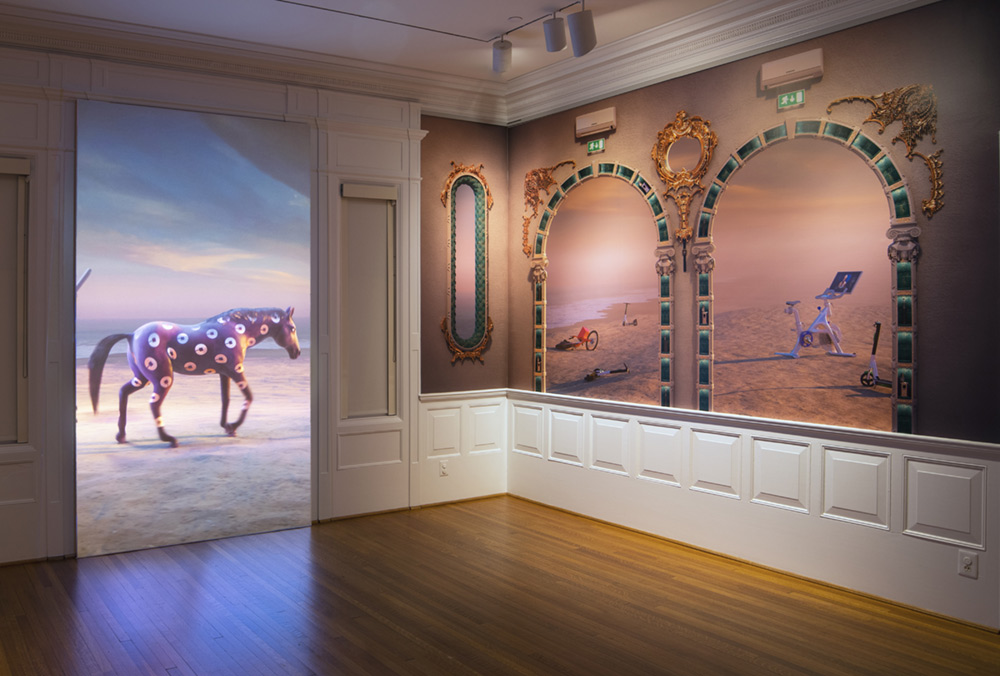 video projection installation in The Phillips Collection in Washington DC