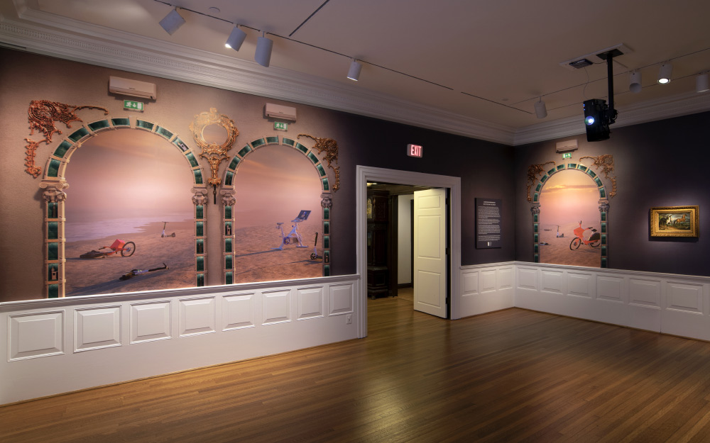 video projection installation in The Phillips Collection in Washington DC