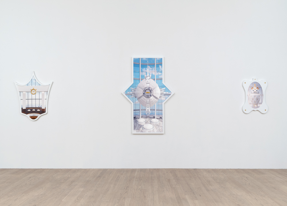 Installation view of Police State Condo at bitforms gallery in New York