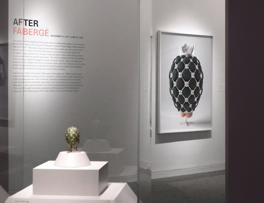 Art exhibition about Faberge installed at The Walters Art Museum in Baltimore.